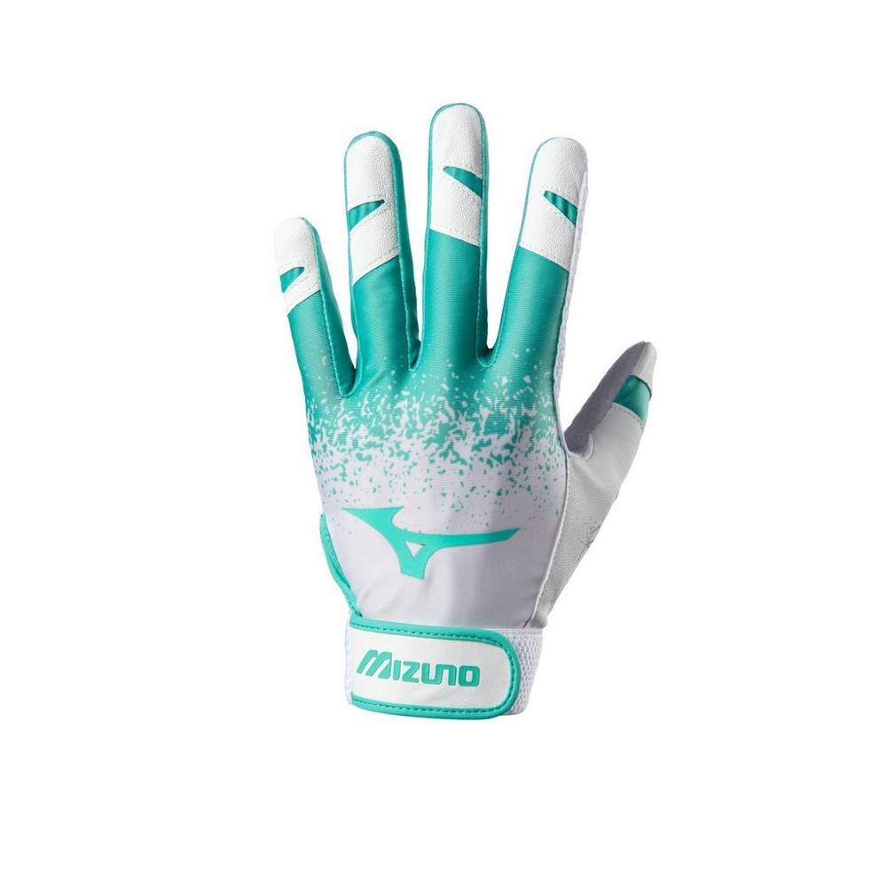 Mizuno Women's Finch Softball Batting Gloves Mint (330420-YLG)